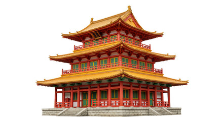 Fototapeta premium Isolated Asian Style Pagoda
