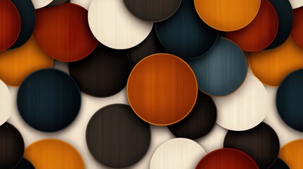 Colorful circular pattern, layered circles, on white background.  Possible use  design template