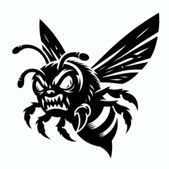 Obraz premium Bee silhouette Illustration