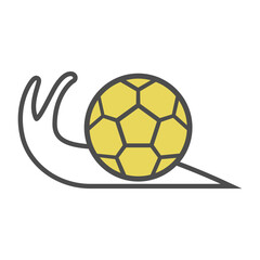 Fototapeta premium Snail design icon logo