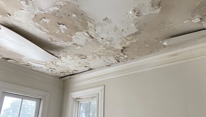 Damaged Ceiling with Peeling Paint