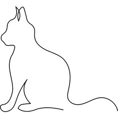 Cat Line Art