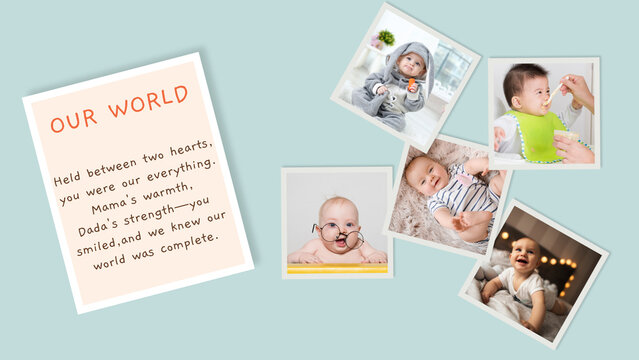 Cute Baby Photo Collage