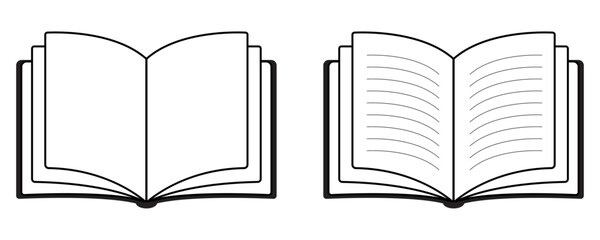 Book vector, icon, illusion