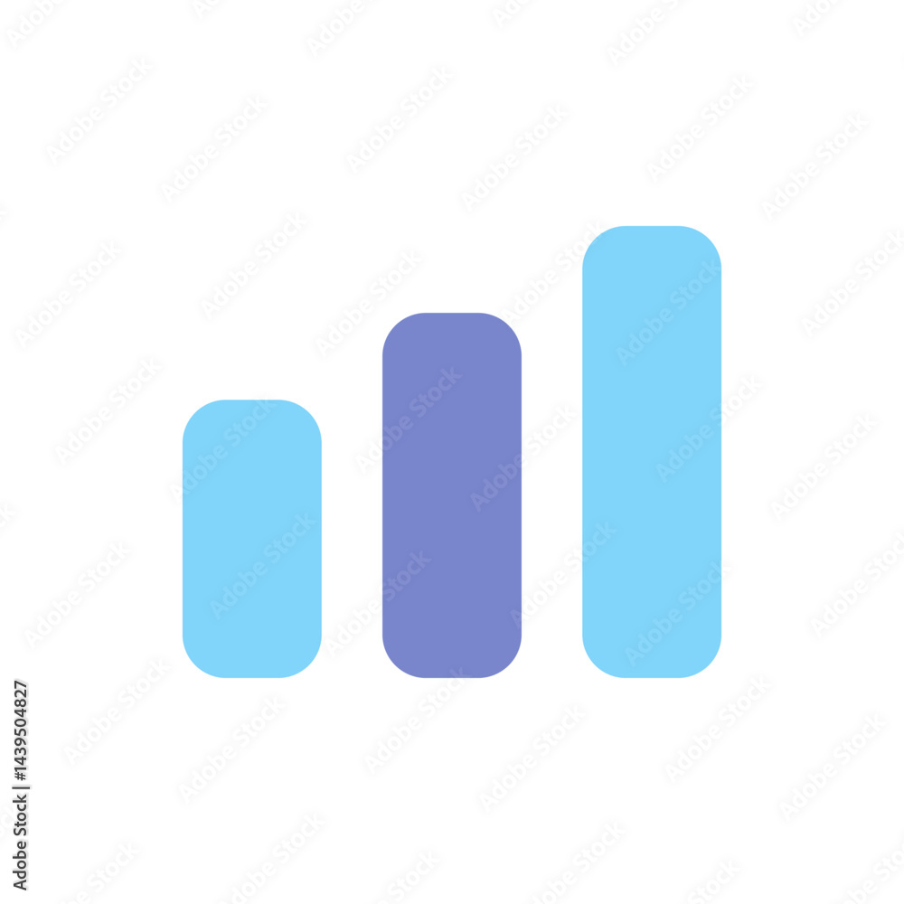 Poster data analysis icon representing growth and performance metrics for effective seo and internet market