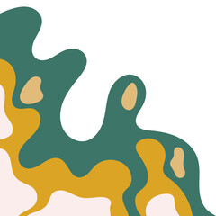 Corner Border Topography Pattern