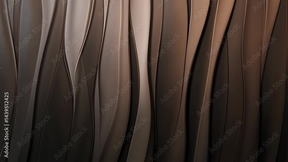 Poster mesmerizing abstract waves in earth tones create captivating movement and flow