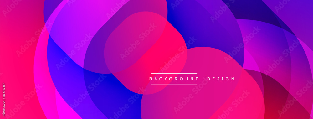 Poster abstract fluid shapes, vibrant magenta, purple hues. modern design, smooth gradients create dynamic 