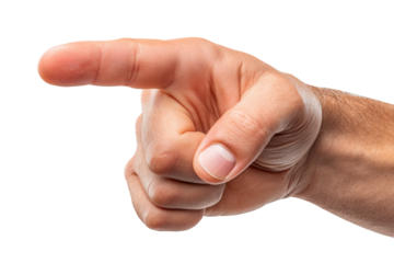 hand pointing to something