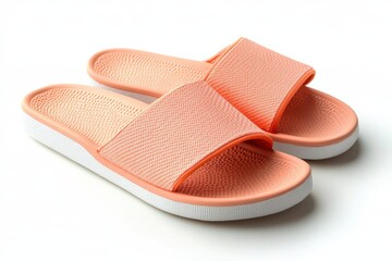 Stylish pink slide sandals for casual summer outings and relaxation