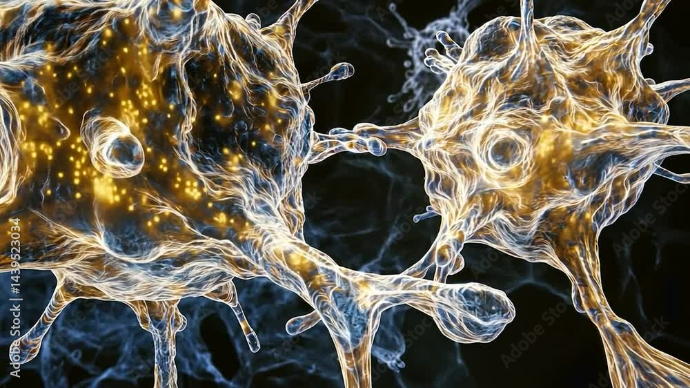 Poster Abstract representation of cellular structures.