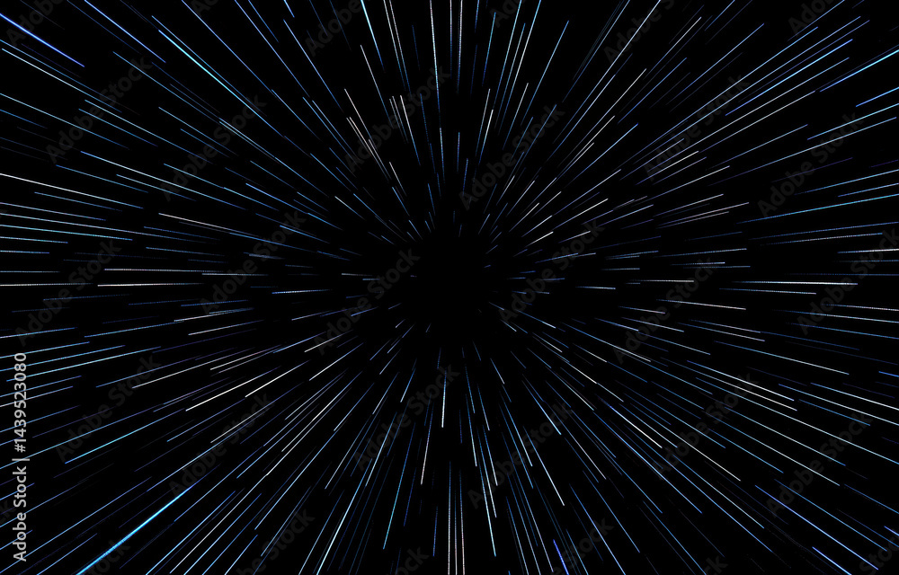 Aufkleber streaks of light radiate outward from central point, creating dynamic sense of motion and depth dark