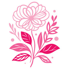 Floral line sketch. Botanical drawing artwork. Minimalist floral pattern. Hand painted flowers. Contemporary cushion art.

