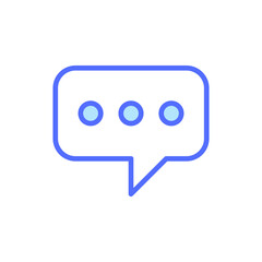 Iconic Illustration of a Speech Bubble Symbolizing Digital Communication and Interaction in Social Media and Online Platforms