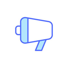 Stylized Icon of a Megaphone Representing Communication and Marketing Strategies for Effective Public Announcement and Engagement in Digital Media