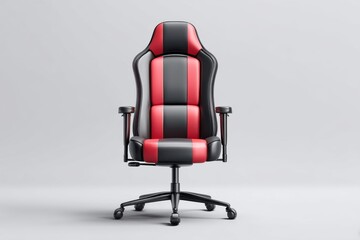 Fototapeta premium Sleek Red and Black Gaming Chair