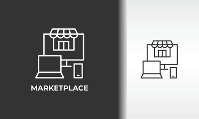 Marketplace Vector, Icon Or Logo Sign Isolated Symbol Illustration