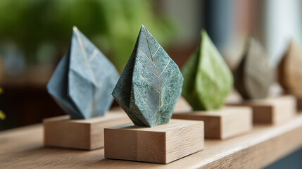 Eco-Friendly Leaf Art: A captivating display of handcrafted art, showcasing the beauty of nature through intricately designed leaf sculptures.