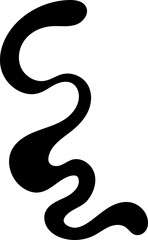 solid abstract flourish shape