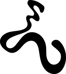 solid abstract flourish shape