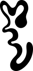 solid abstract flourish shape