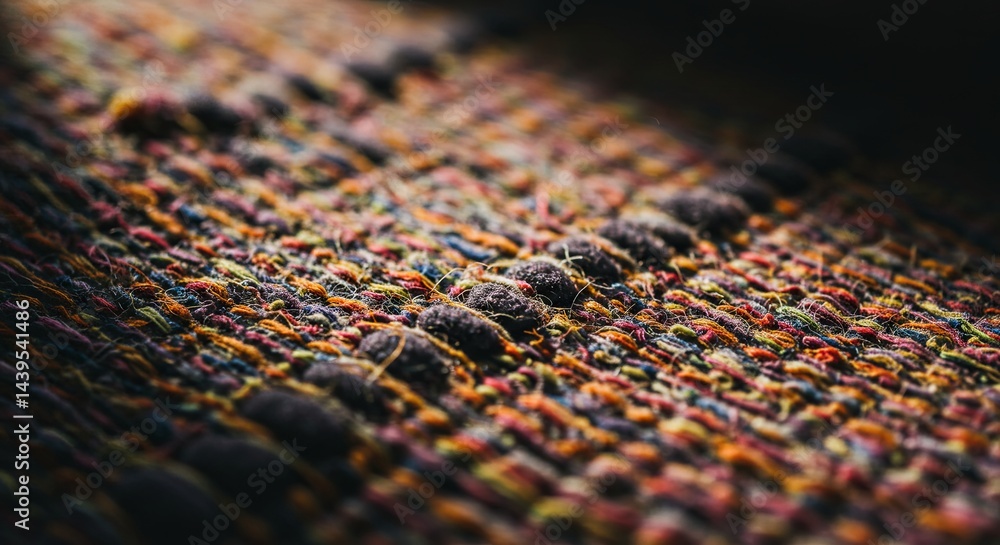 Aufkleber a close up of a colorful fabric with a lot of texture