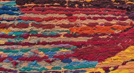 Obraz premium A colorful rug with many different colors and patterns