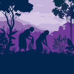 Indigenous Land Conservation in Colombia Vector SVG