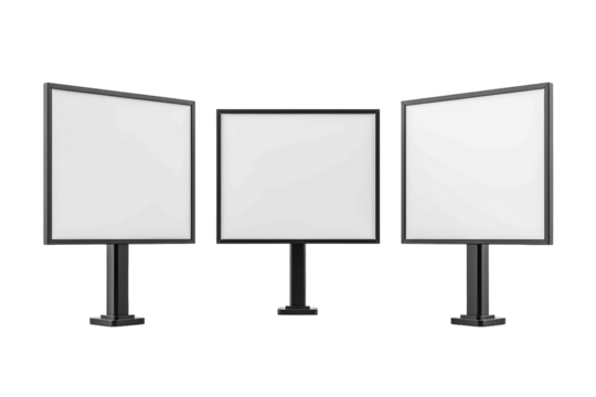 Interactive Experiential Marketing Boards for Impact Isolated On White Background.