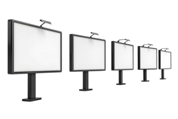 Boosting Brand Engagement through Experiential Marketing Boards Isolated On White Background.