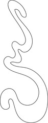 squiggle abstract shape outline
