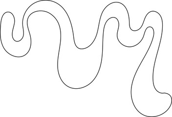 squiggle abstract shape outline
