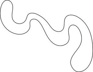 squiggle abstract shape outline