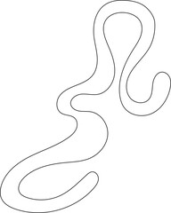 squiggle abstract shape outline