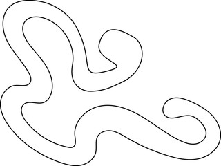 squiggle abstract shape outline