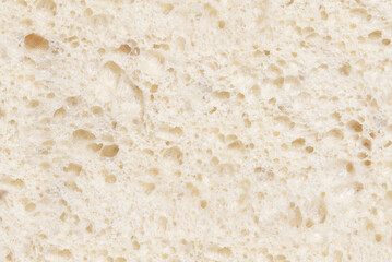 porous pattern of soft bread crump