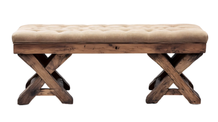 Distressed Wood Bench Design