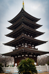 Obraz premium Traditional Japanese architecture of Yokiso, Aichi Prefecture