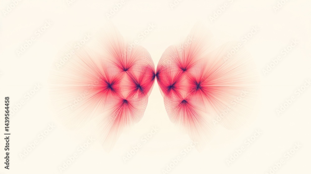 Aufkleber geometric shapes with bursting light, abstract art use as background texture
