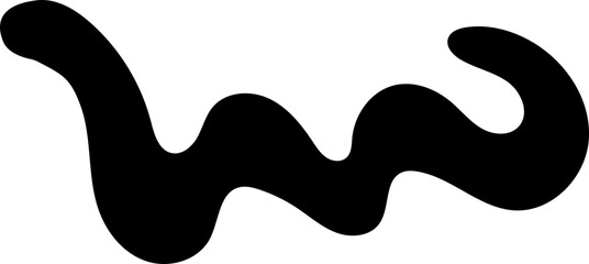 solid abstract cutout shape element