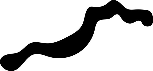 solid abstract cutout shape element