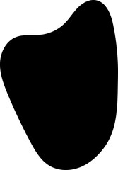 solid abstract cutout shape element