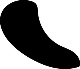 solid abstract cutout shape element