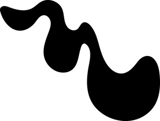 solid abstract cutout shape element