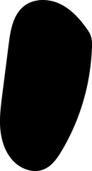solid abstract cutout shape element