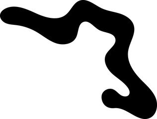 solid abstract cutout shape element