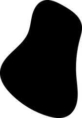 solid abstract cutout shape element