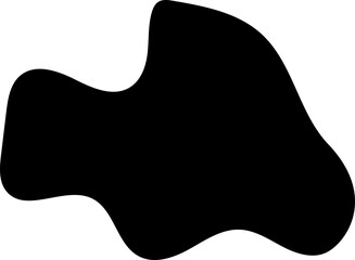 solid abstract cutout shape element