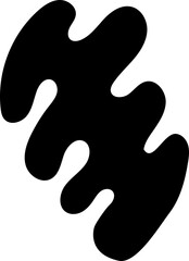 solid abstract cutout shape element