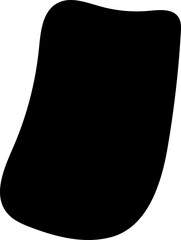 solid abstract cutout shape element